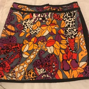 Nanette Lenore Jungle skirt 8 cotton